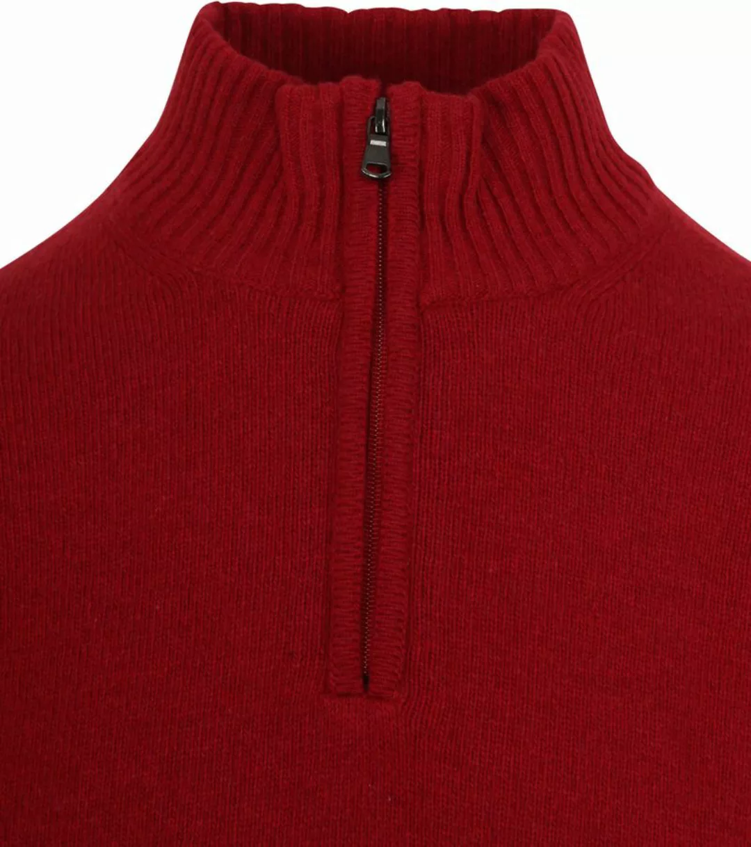 Suitable Half Zip Pullover Wollmischung Rot - Größe XXL günstig online kaufen