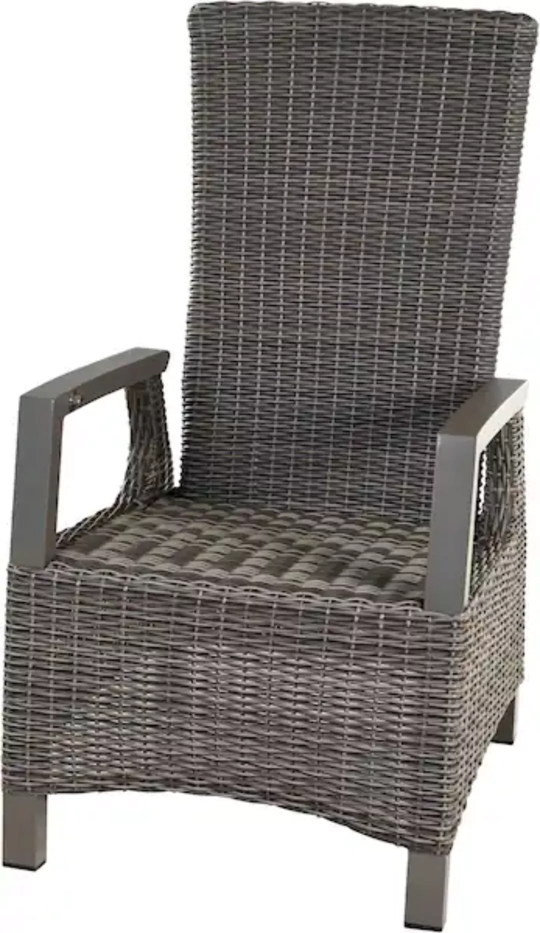 Siena Garden Gartensessel »»Corido Dining Move« taupe inkl. Kissen«, Rücken günstig online kaufen
