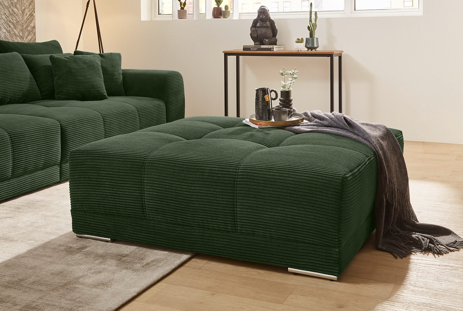 luma-home Polsterhocker 15176 (XXL-Hocker B120/H120/T39 cm günstig online kaufen
