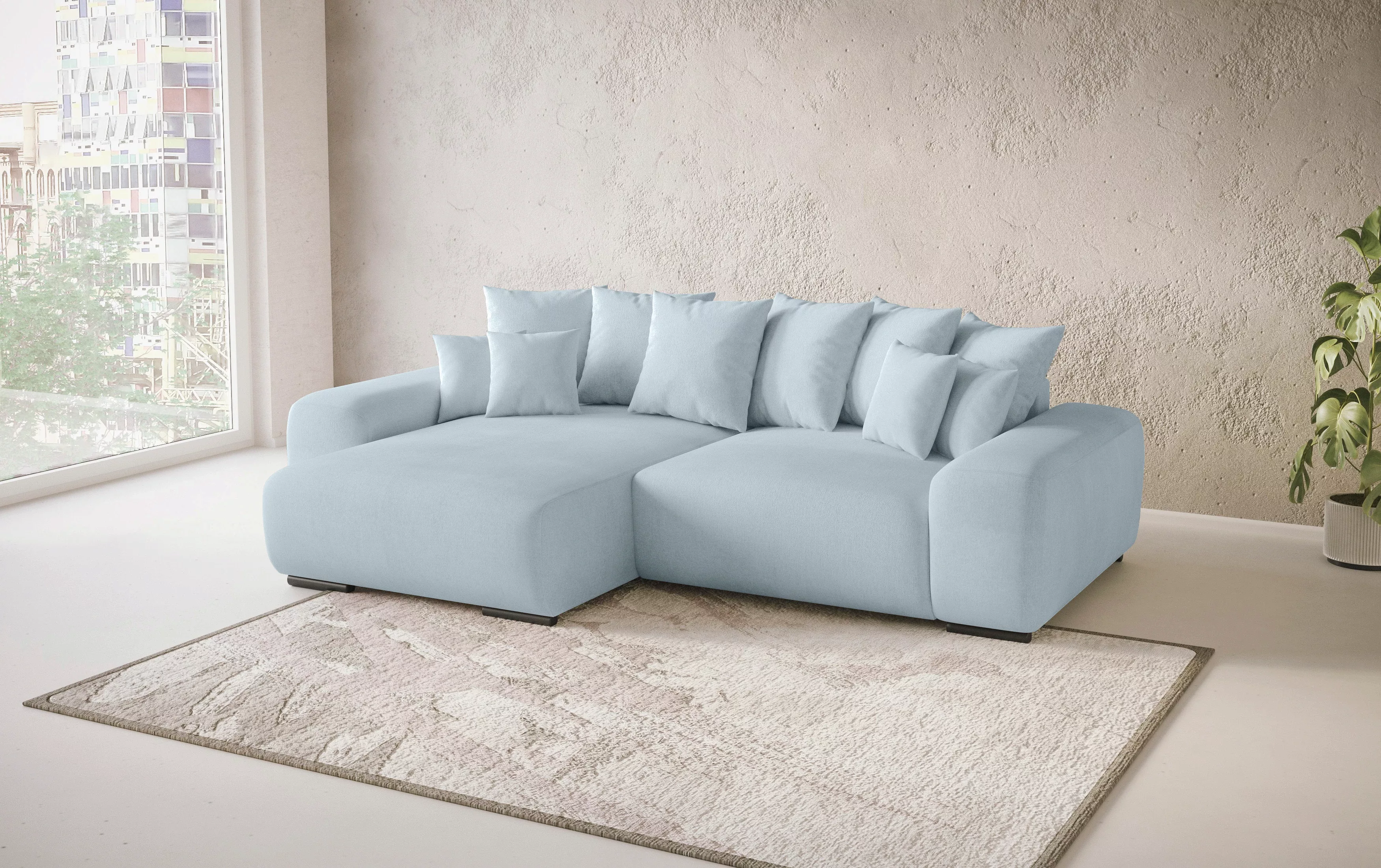 Home affaire Ecksofa "Sundance II, L-Form", mit DuraSpring-Taschenfederkern günstig online kaufen