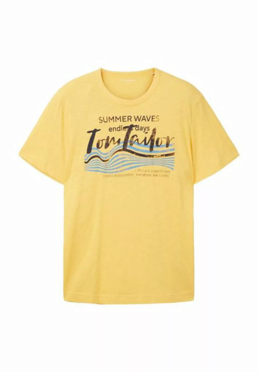 TOM TAILOR T-Shirt T-Shirt Tom Tailor Kurzarmshirt mit Frontprint (1-tlg) günstig online kaufen