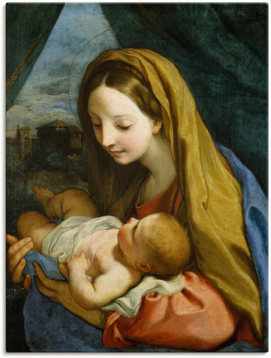 Artland Leinwandbild "Maria mit dem Kind. Um 1660", Religion, (1 St.), auf günstig online kaufen