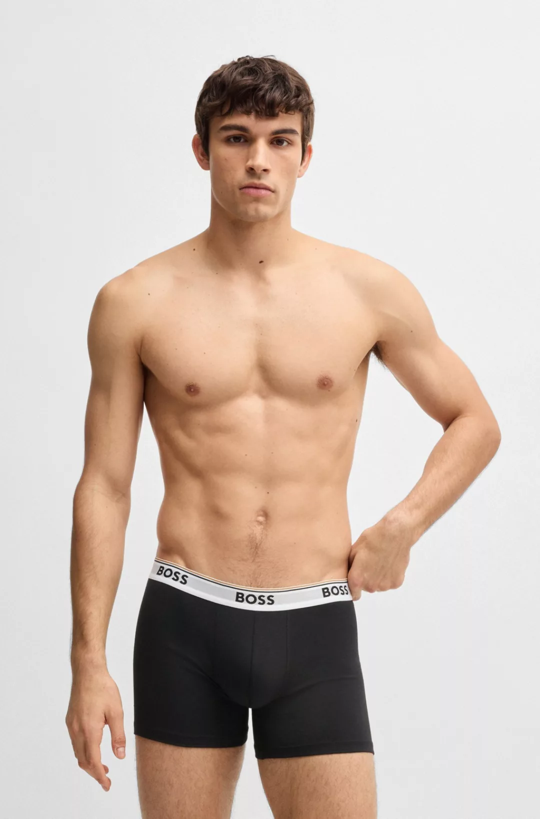 BOSS Langer Boxer "Boxer Brief 3P", (Packung, 3er-Pack), mit farblich passe günstig online kaufen