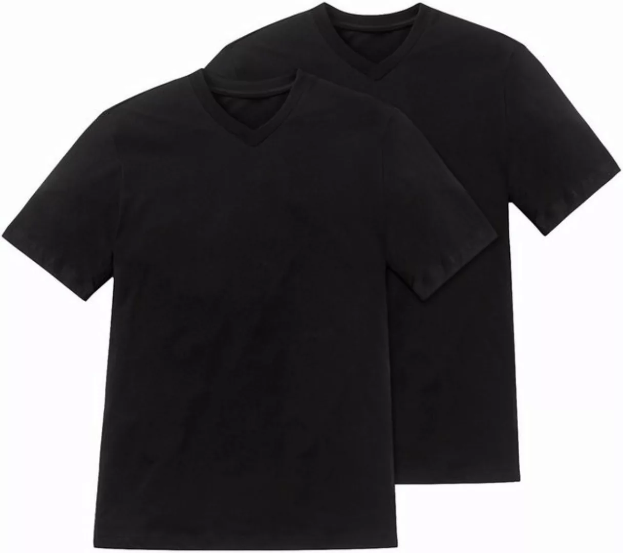 Schiesser Kurzarmshirt American T-Shirts V-Ausschnitt 2er-Pack günstig online kaufen