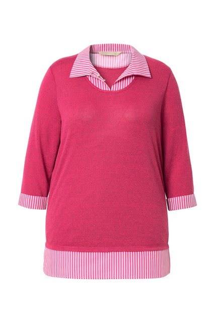 MIAMODA Strickpullover 2-in-1-Pullover Lagen-Look 3/4-Ärmel günstig online kaufen