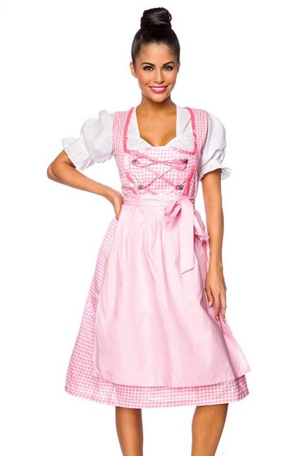 Atixo Dirndl 3-tlg. Traditionelles Trachten Set Mini Dirndl Bluse Schürze k günstig online kaufen