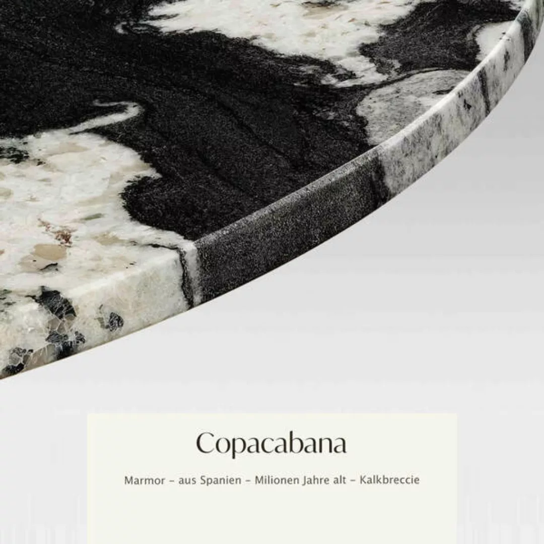 Esstisch Valencia Aus Eichenholz Mit Marmorplatte günstig online kaufen