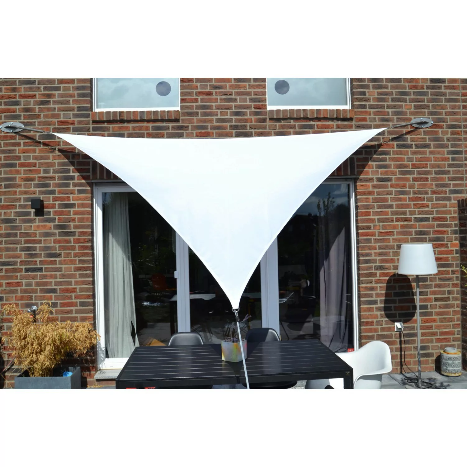 Floracord Dreiecksonnensegel Weiß 460 cm x 460 cm x 460 cm günstig online kaufen