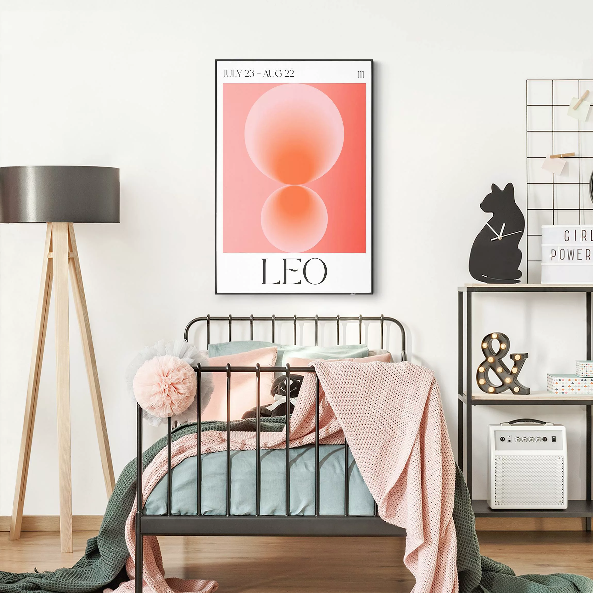 Wechselbild Löwe - Neon Poster günstig online kaufen