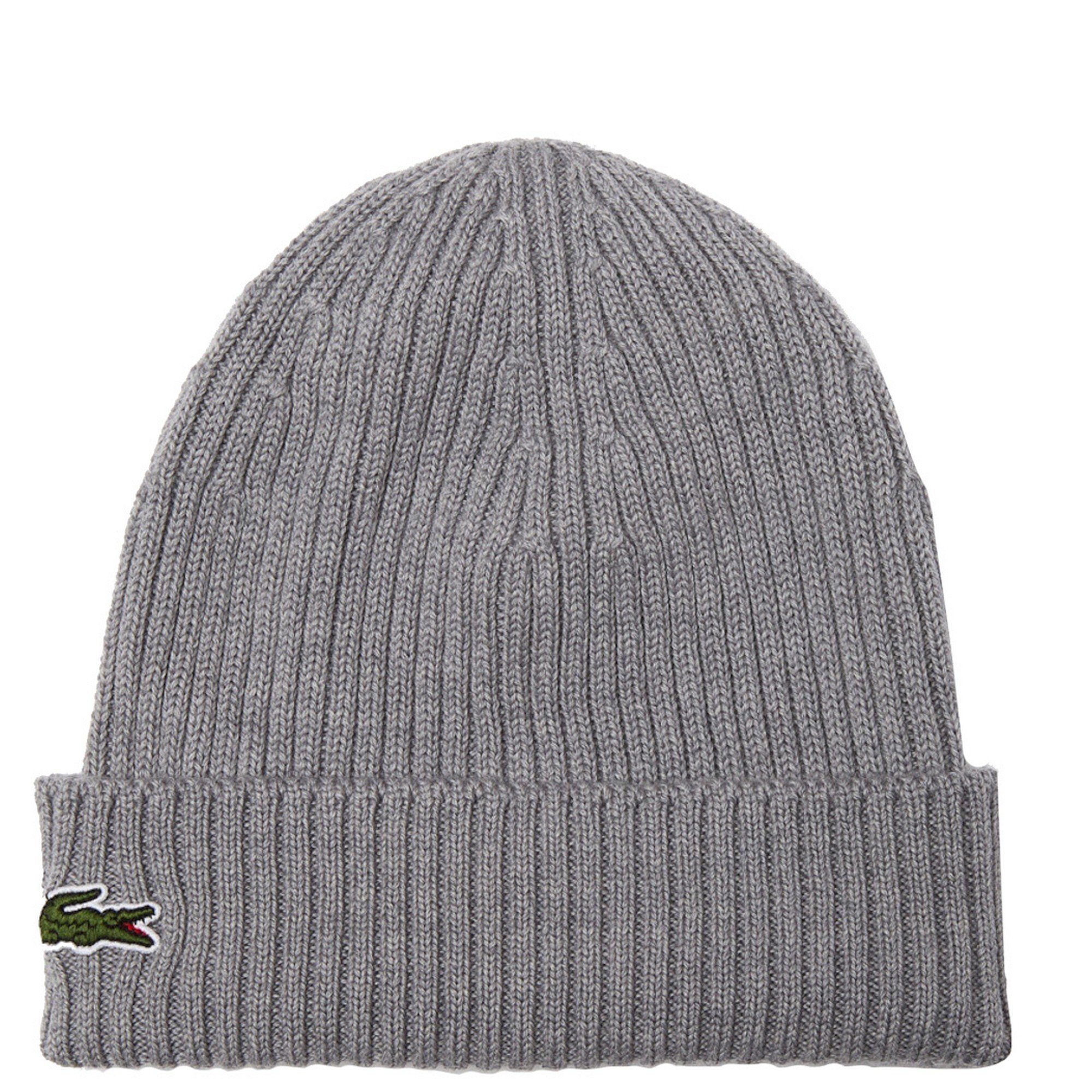 LACOSTE Strickmütze aus reiner Wolle günstig online kaufen