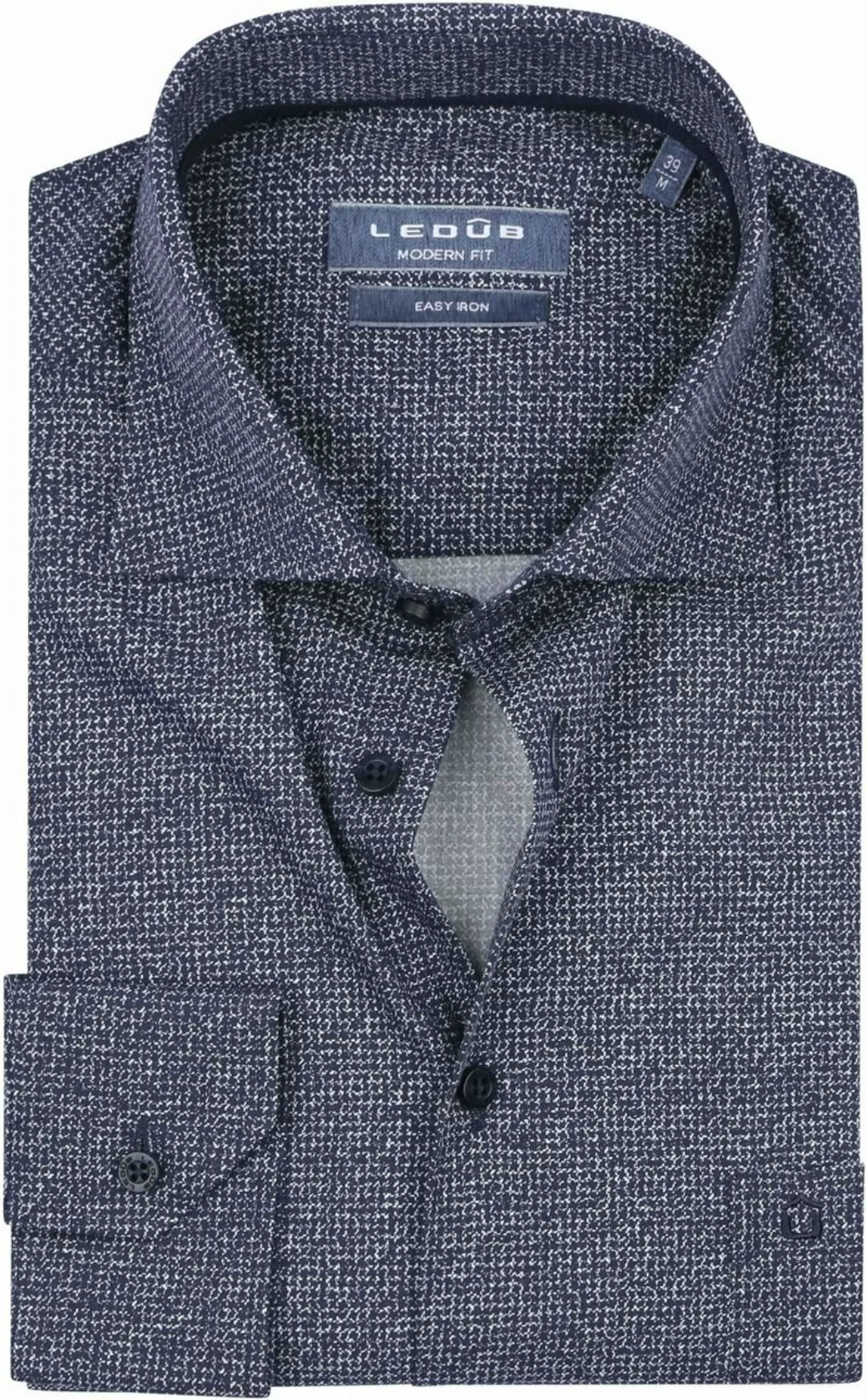Ledub Shirt Druck Navy - Größe 39 günstig online kaufen