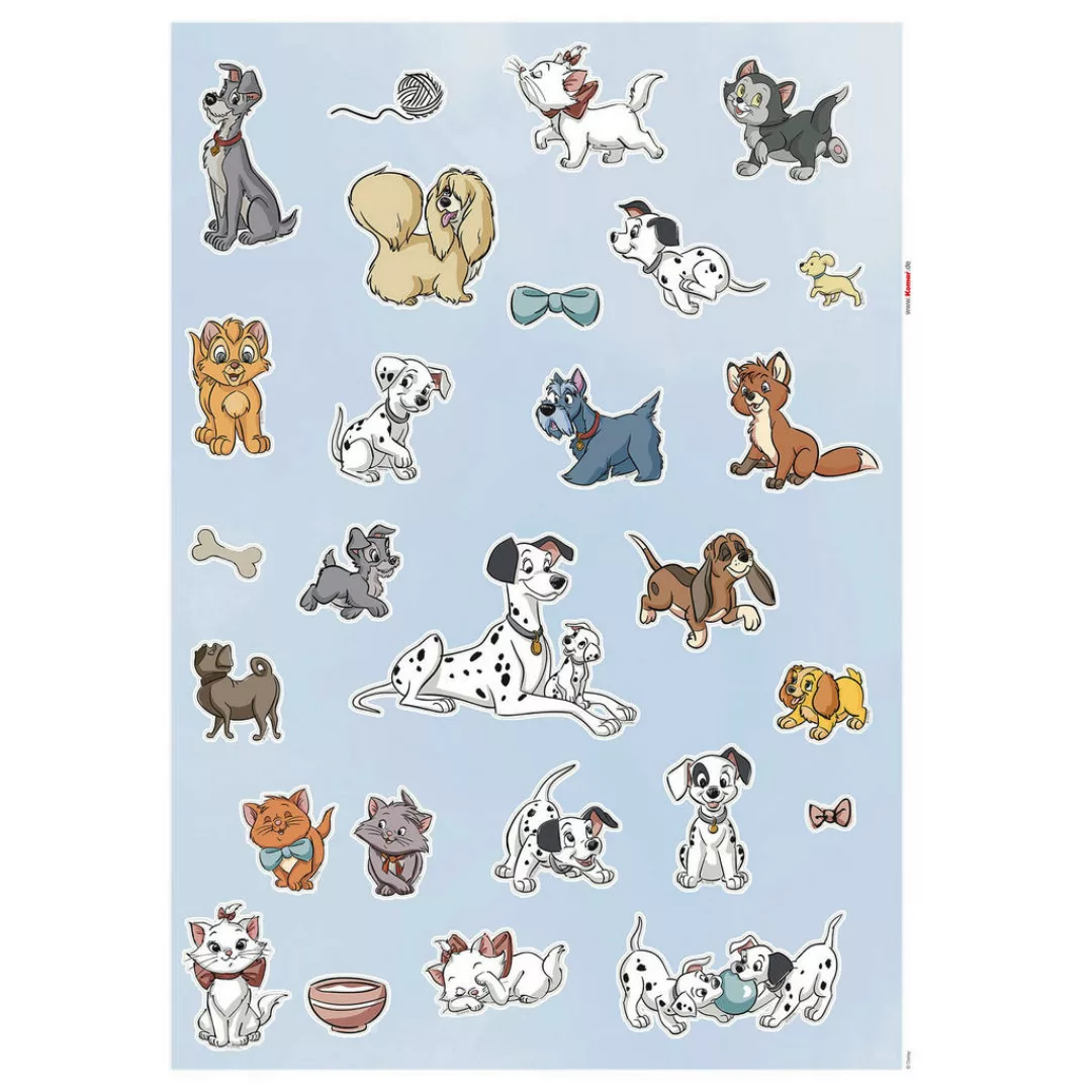 Komar Wandtattoo "Disney Cats and Dogs - Größe 50 x 70 cm", (27 St.), selbs günstig online kaufen