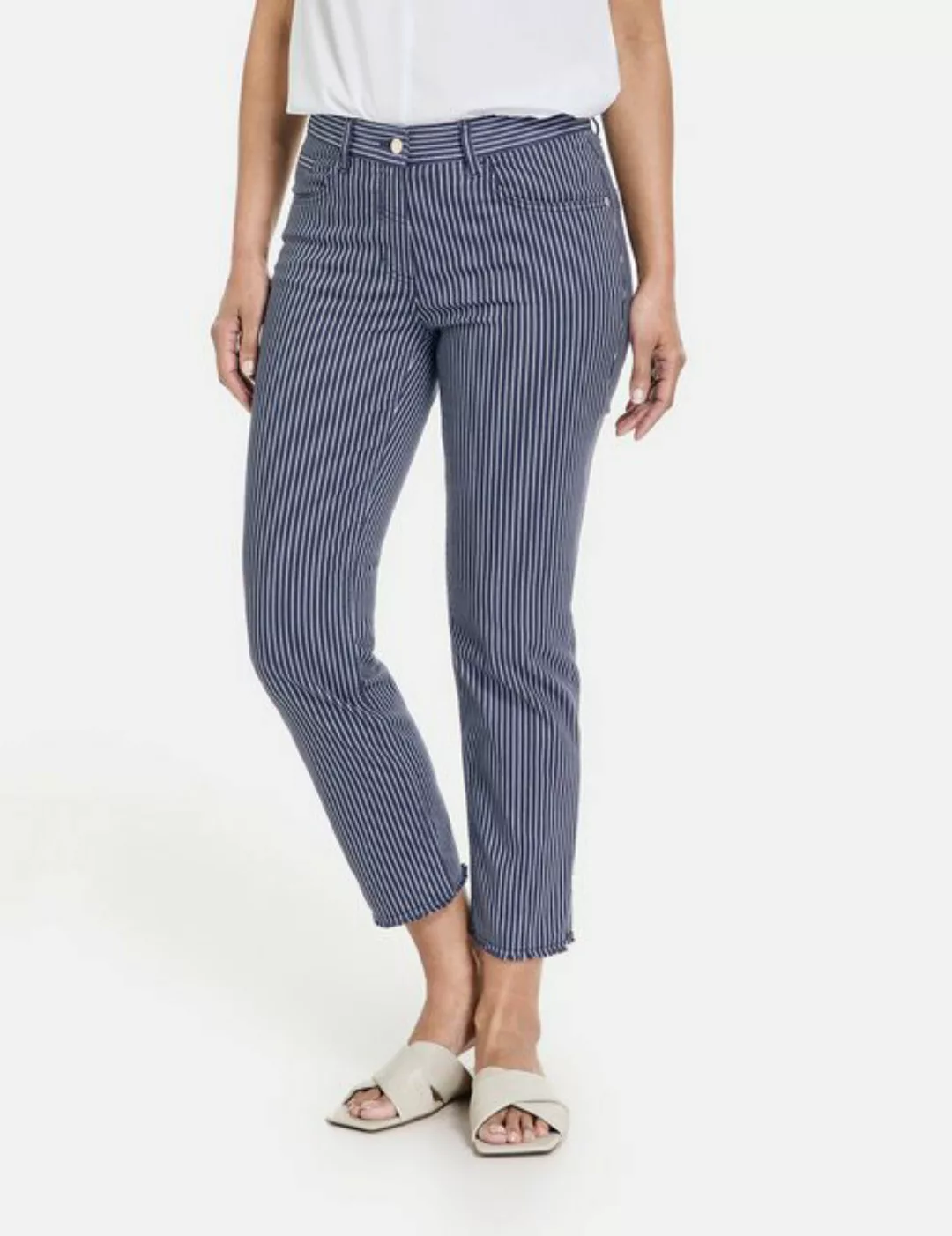 GERRY WEBER 7/8-Jeans 7/8 Jeans ALISSA Cropped mit fransigem Saum günstig online kaufen