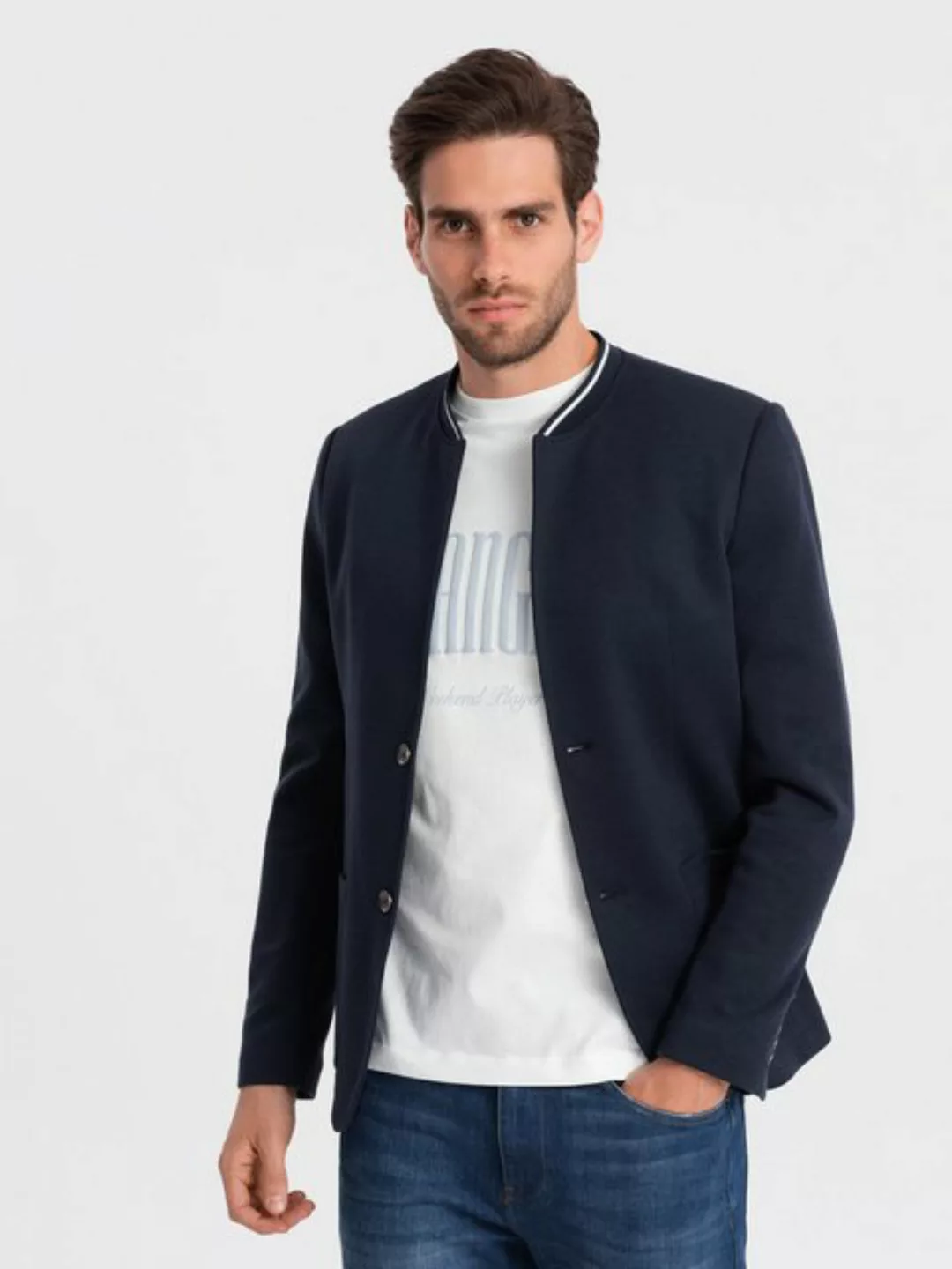 OMBRE Sakko Sakko im Sportstil für Herren - marineblau günstig online kaufen