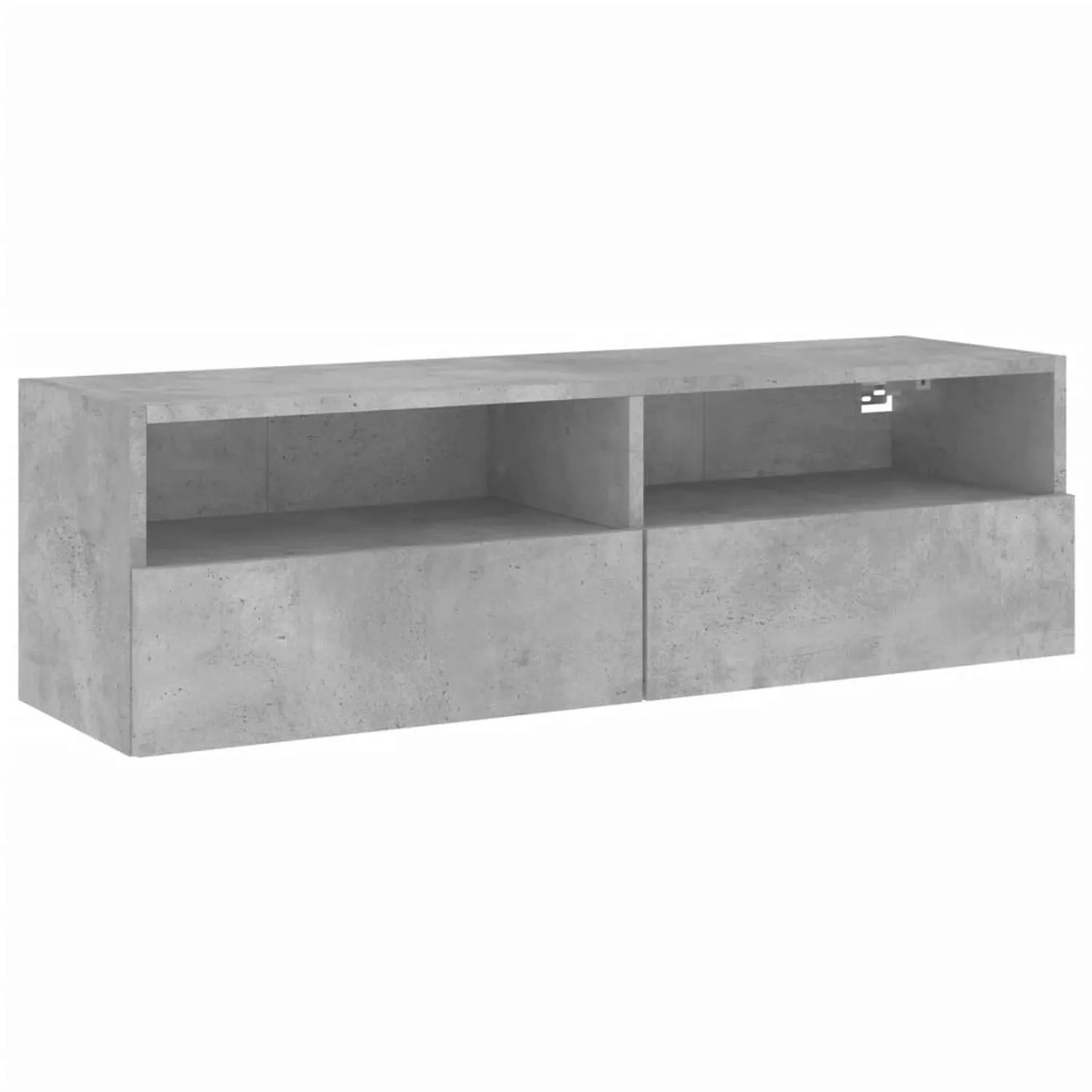 VidaXL TV-Wandschrank Betongrau 100x30x30 cm Holzwerkstoff günstig online kaufen