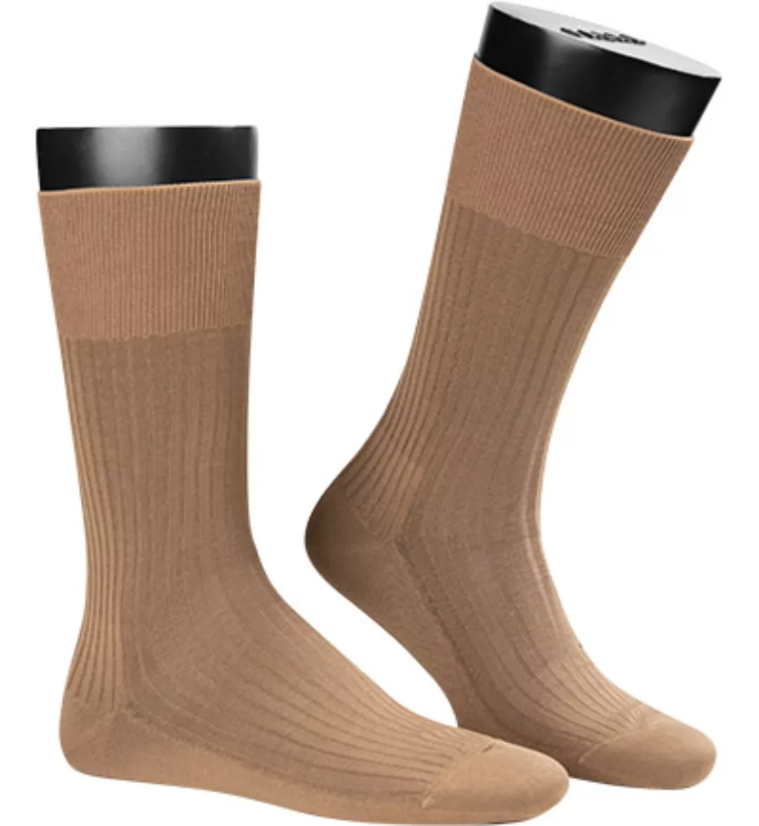 FALKE No. 10 Pure Fil d´Écosse Gentlemen Socken, Herren, 47-48, Beige, Uni, günstig online kaufen