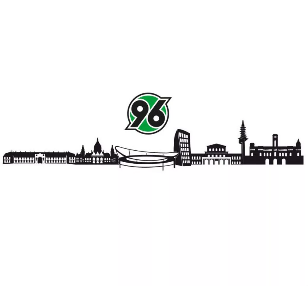 Wall-Art Wandtattoo »Fußball Hannover 96 Skyline + Logo«, (Set) günstig online kaufen