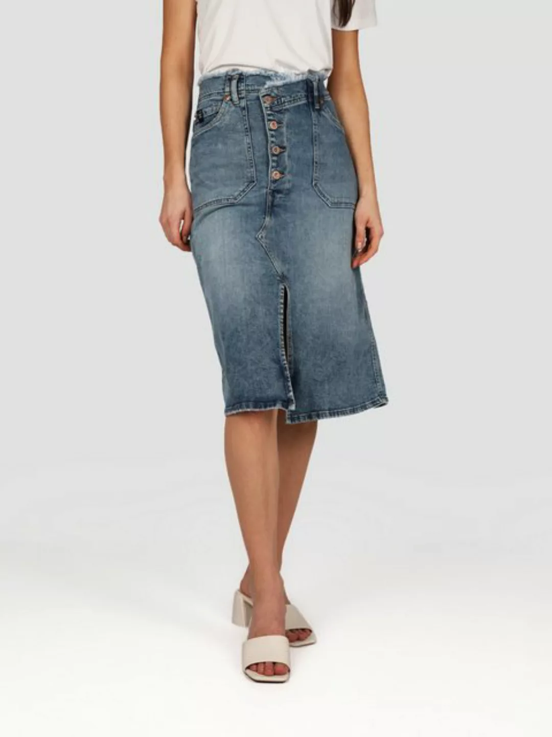 Miracle of Denim Midirock Iris Skirt (1-tlg) günstig online kaufen