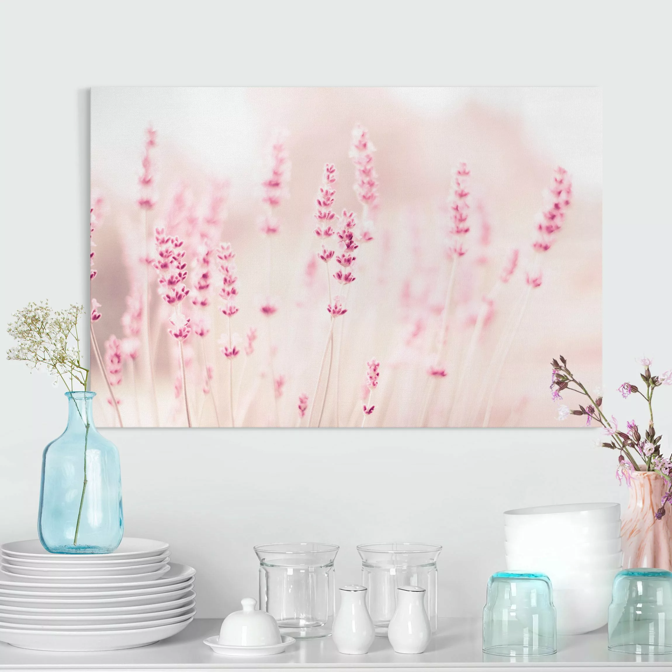 Leinwandbild Zartrosaner Lavendel günstig online kaufen