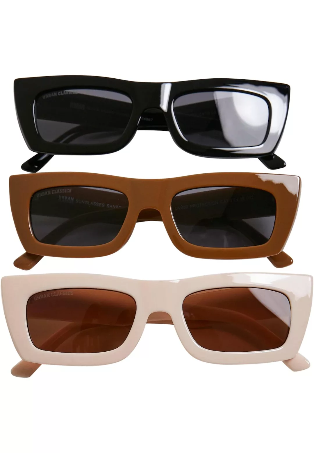 URBAN CLASSICS Sonnenbrille "Urban Classics Unisex Sunglasses Sanremo 3-Pac günstig online kaufen