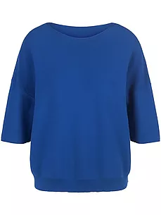 Rundhals-Pullover aus 100% SUPIMA®-Baumwolle Peter Hahn Supima blau günstig online kaufen