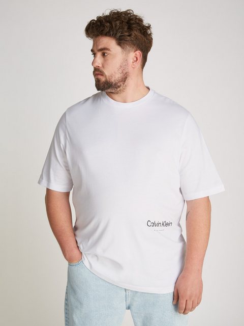 Calvin Klein Big&Tall T-Shirt BT_OFF PLACEMENT LOGO T-SHIRT in großen Größe günstig online kaufen