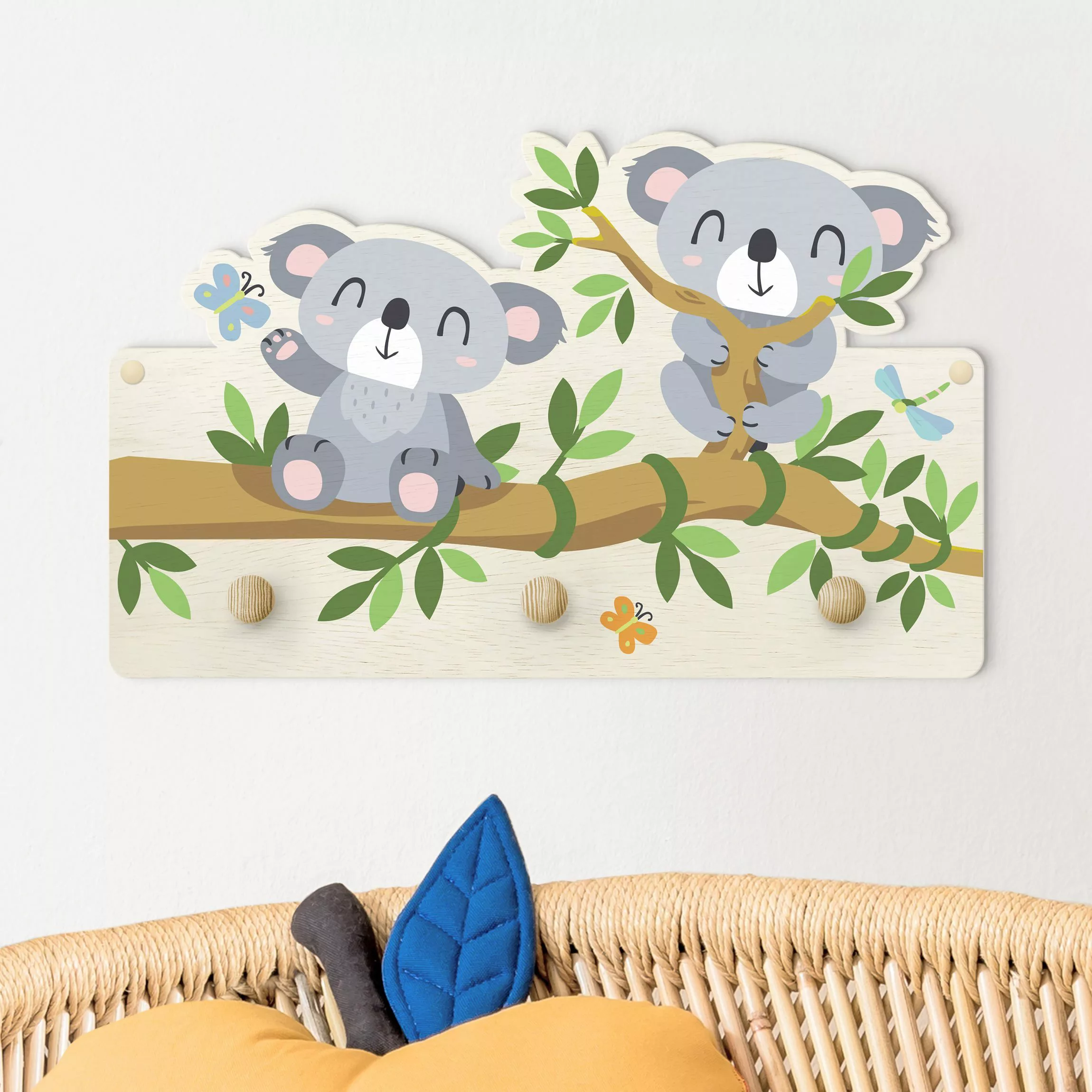 Kindergarderobe Holz Koala Set günstig online kaufen