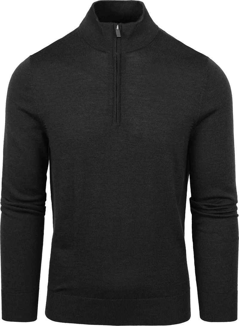 Suitable Merino Half Zip Pullover Anthrazit - Größe S günstig online kaufen