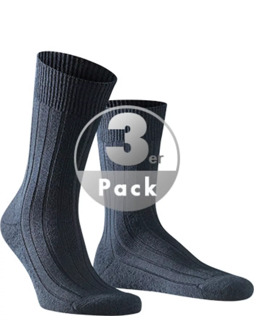 FALKE Teppich im Schuh Herren Socken, 45-46, Blau, Uni, Schurwolle, 14402-6 günstig online kaufen