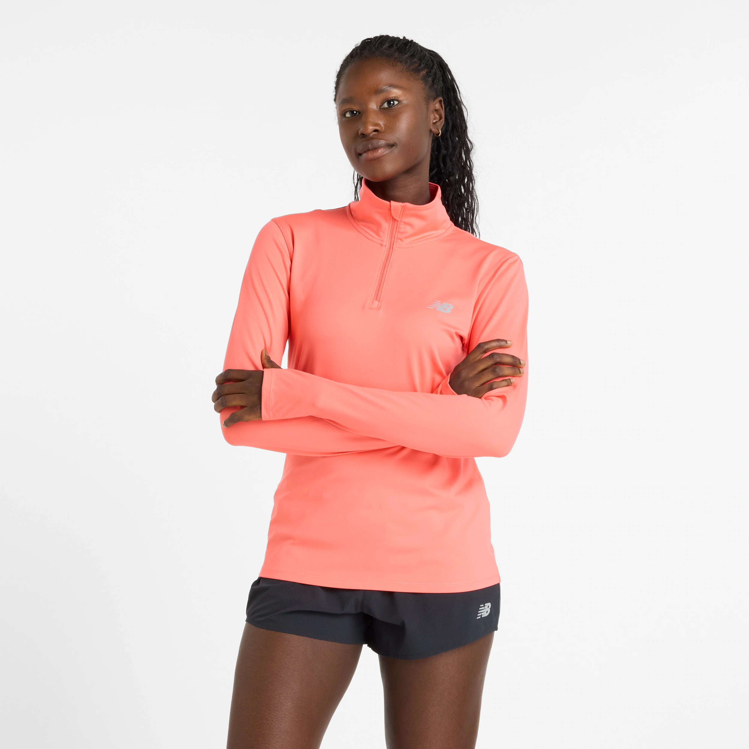 New Balance Laufshirt "Sport Essentials Space Dye Quarter Zip" günstig online kaufen