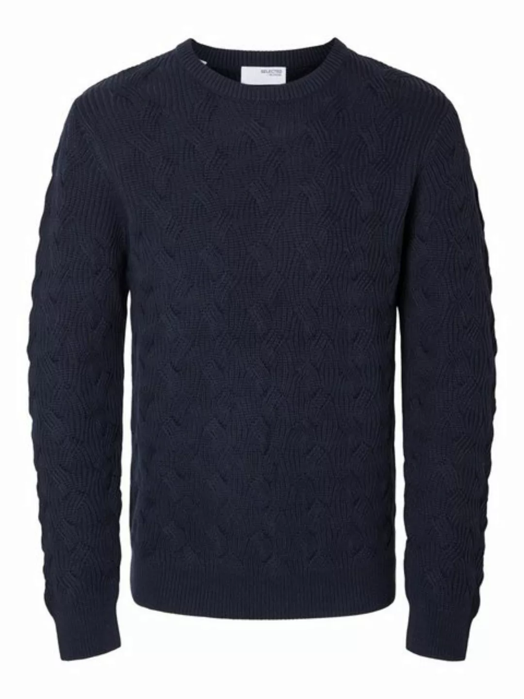 SELECTED HOMME Strickpullover "SLHCALLIS LS KNIT CABLE CREW NECK NOOS" günstig online kaufen