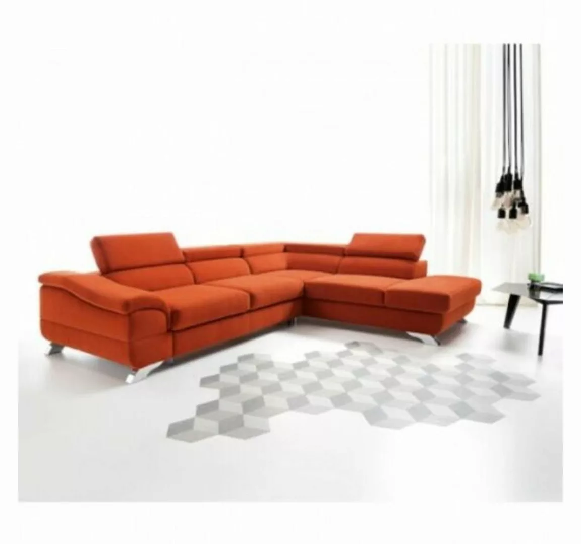 JVmoebel Ecksofa Schlafsofa Funktions Sofa Polster Wohnzimmer Ecksofa Textl günstig online kaufen