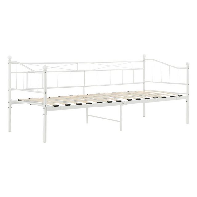 en.casa Metallbett, »Arjeplog« Tagesbett Bettgestell 90x200cm Weiß günstig online kaufen