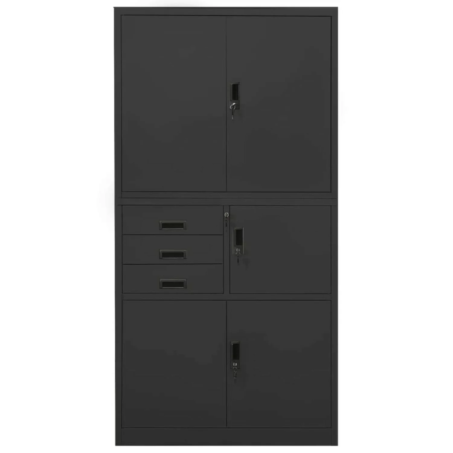vidaXL Aktenschrank Büroschrank Anthrazit 90x40x180 cm günstig online kaufen