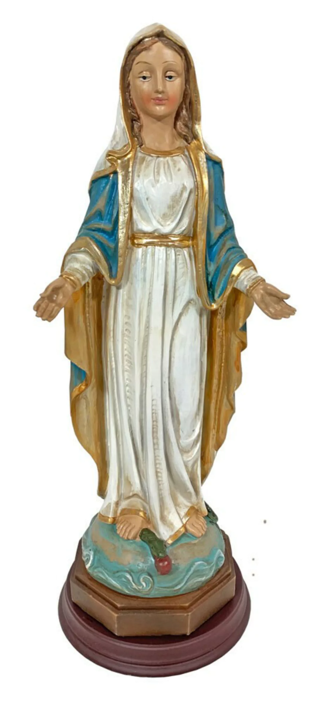 Skulptur Heilige Maria Figur Statue Madonna Kunststein Dekoration Antik-Sti günstig online kaufen