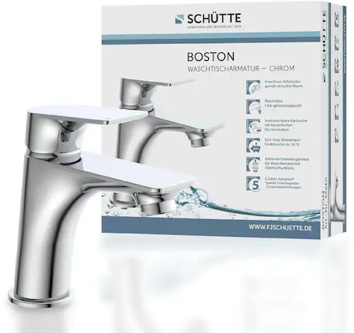 Schütte Waschtischarmatur »BOSTON«, wassersparende Eco-Click-Funktion, inkl günstig online kaufen