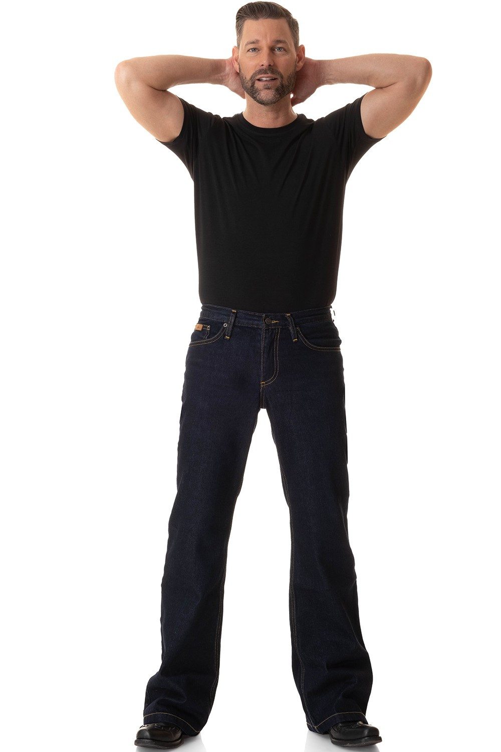 Comycom Cordhose Herren Bootcut mittelbraun günstig online kaufen