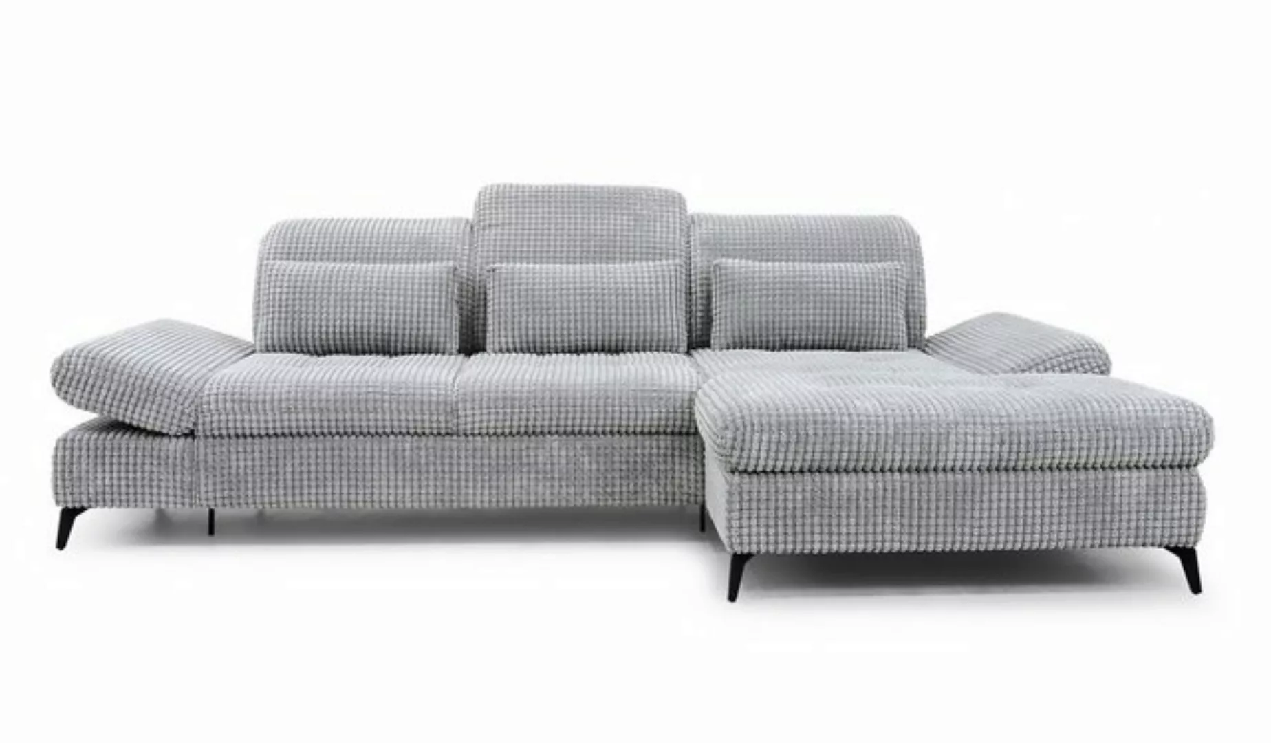 Hygger Möbelhaus Ecksofa Nola L-Form 300 x 170 cm, Sitztiefenverstellung, K günstig online kaufen