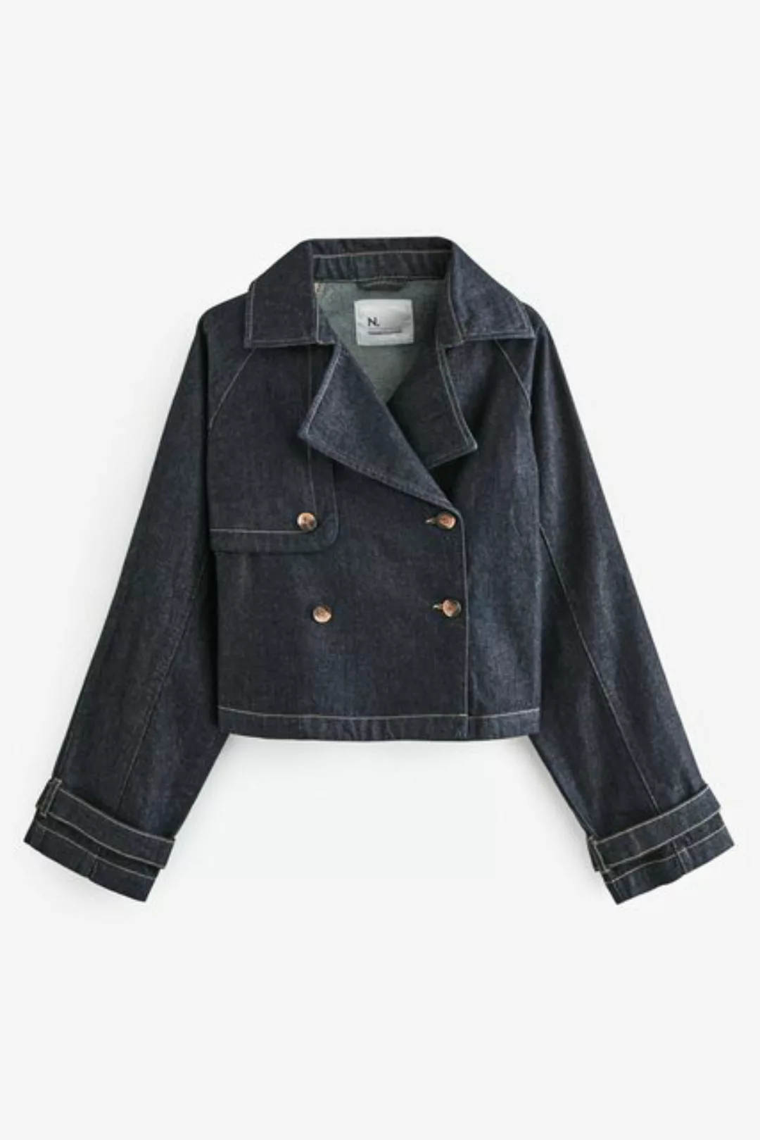 Next Jeansjacke Kurzer Denim-Trenchcoat (1-St) günstig online kaufen