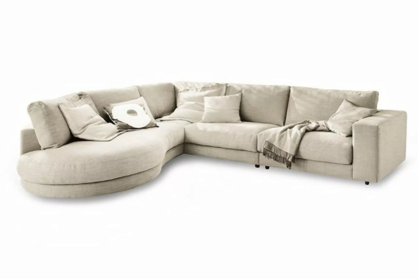 daslagerhaus living Big-Sofa Ecksofa Downtown Stoff günstig online kaufen