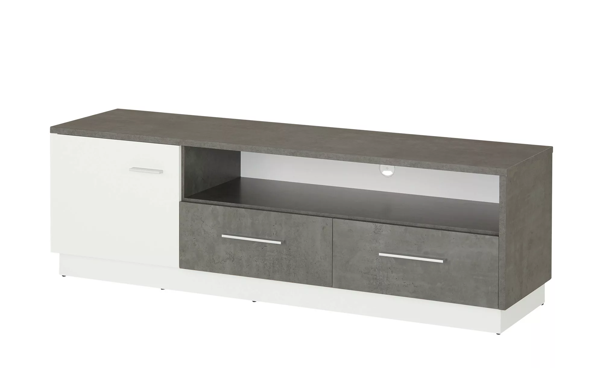 Lowboard  Zenga ¦ grau ¦ Maße (cm): B: 163 H: 52 T: 44 Kommoden & Sideboard günstig online kaufen