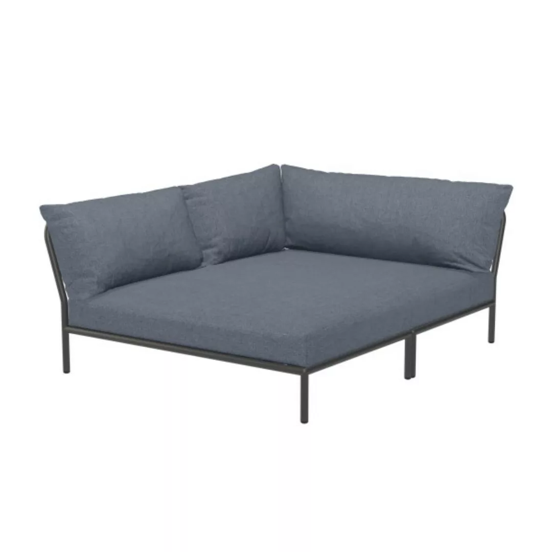 LEVEL2 Outdoor Eck-Sofa Lounge-Modul 5 Sky Dunkelgrau Links günstig online kaufen