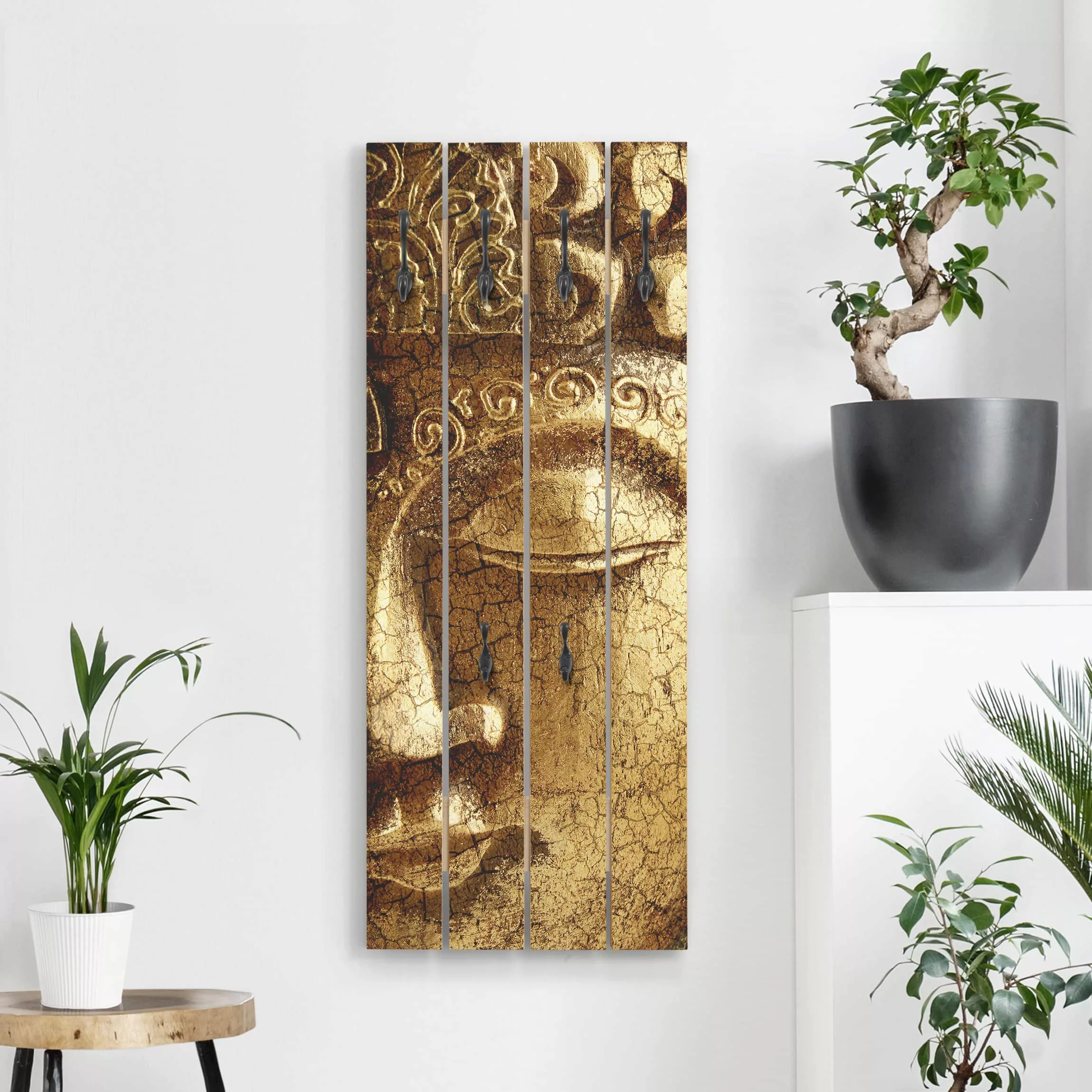 Wandgarderobe Holzpalette Vintage Vintage Buddha günstig online kaufen