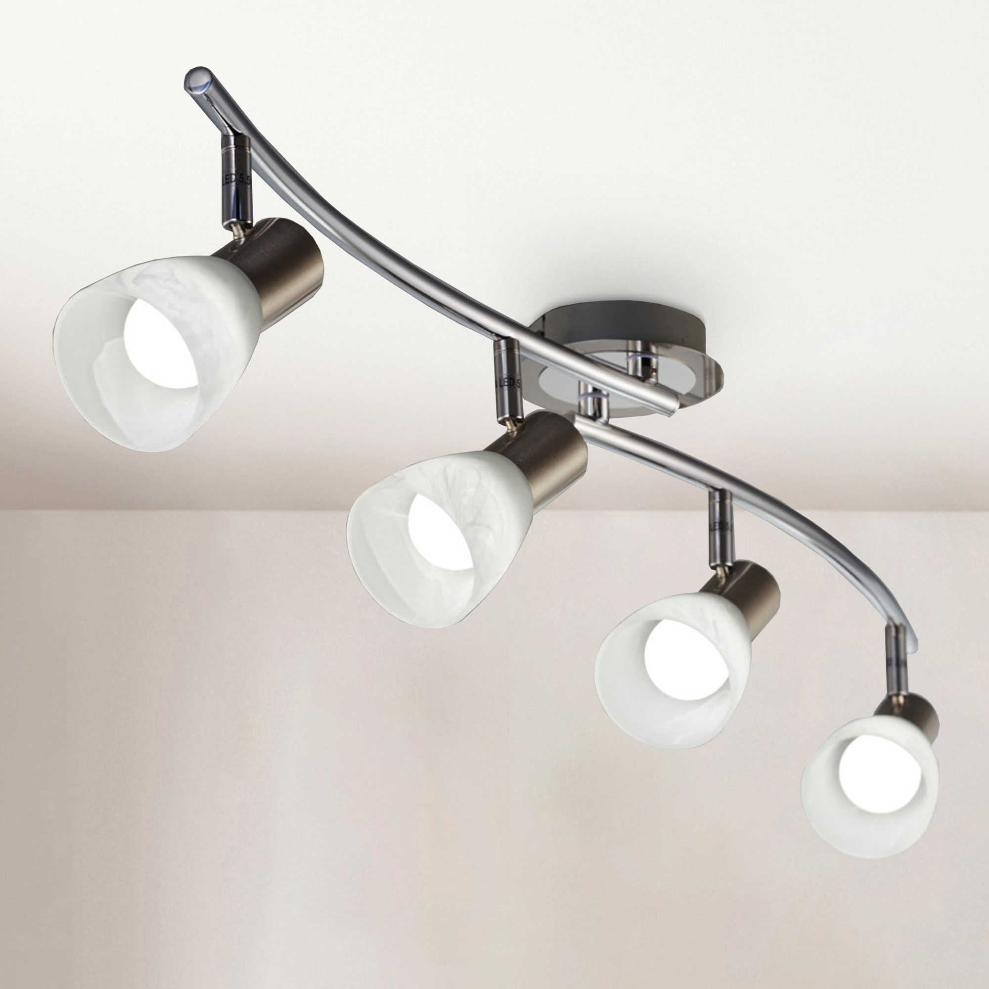B.K.Licht LED Deckenstrahler, 4 flammig-flammig, LED Deckenlampe Wohnzimmer günstig online kaufen