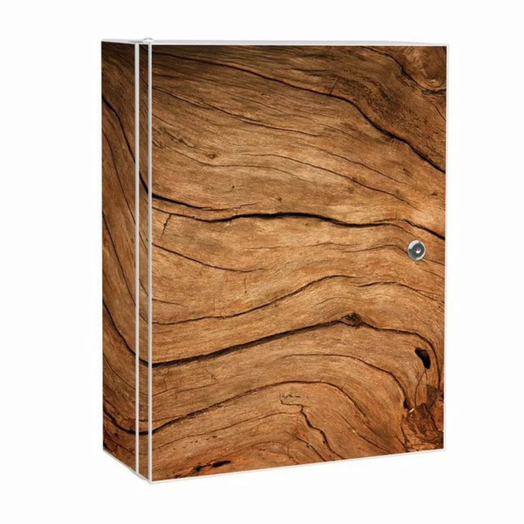 banjado Medizinschrank Stahl Trockenes Holz (abschließbar, 3 große und 2 kl günstig online kaufen