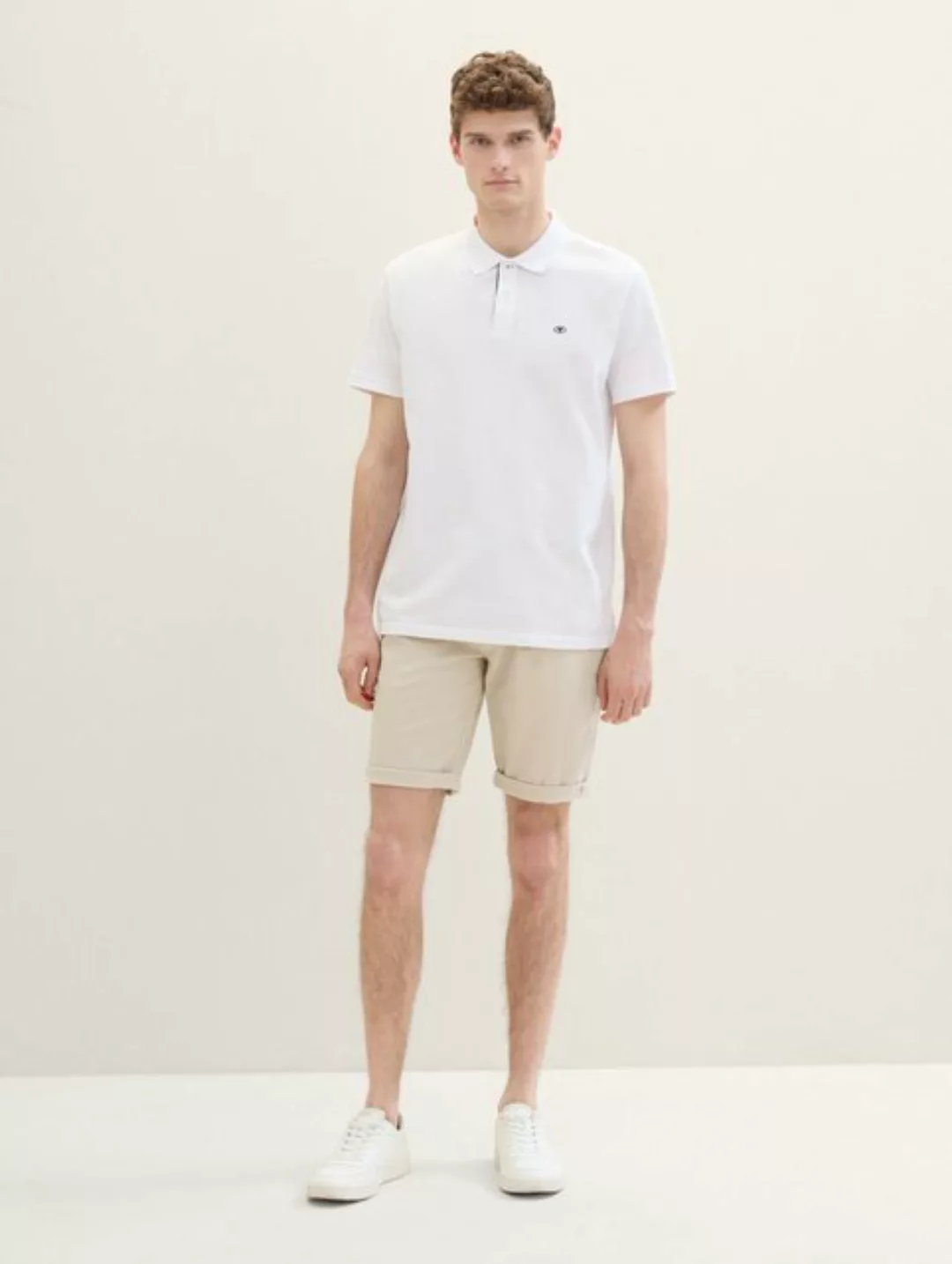 TOM TAILOR Bermudas Slim Chino Shorts mit Gürtel günstig online kaufen