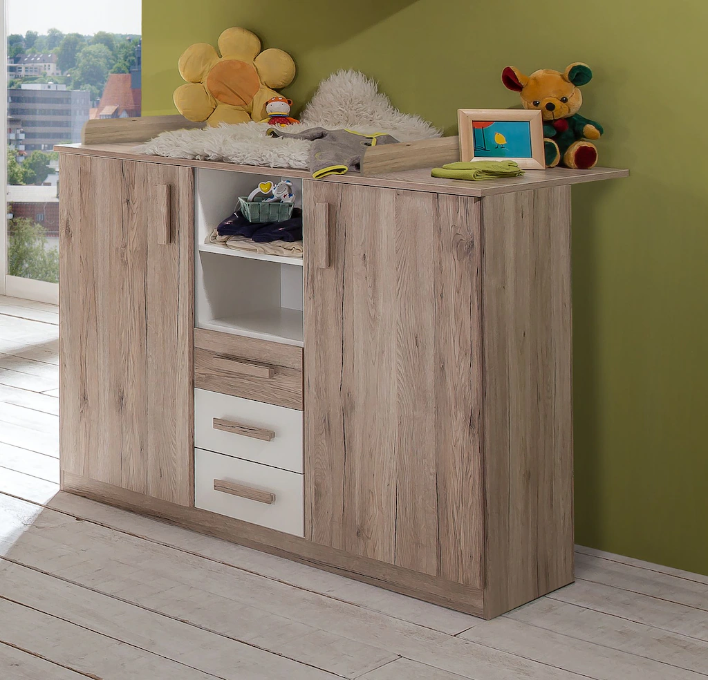 Wimex Babyzimmer-Komplettset "Bergamo", (Set, 3 St.), Bett + Wickelkommode günstig online kaufen
