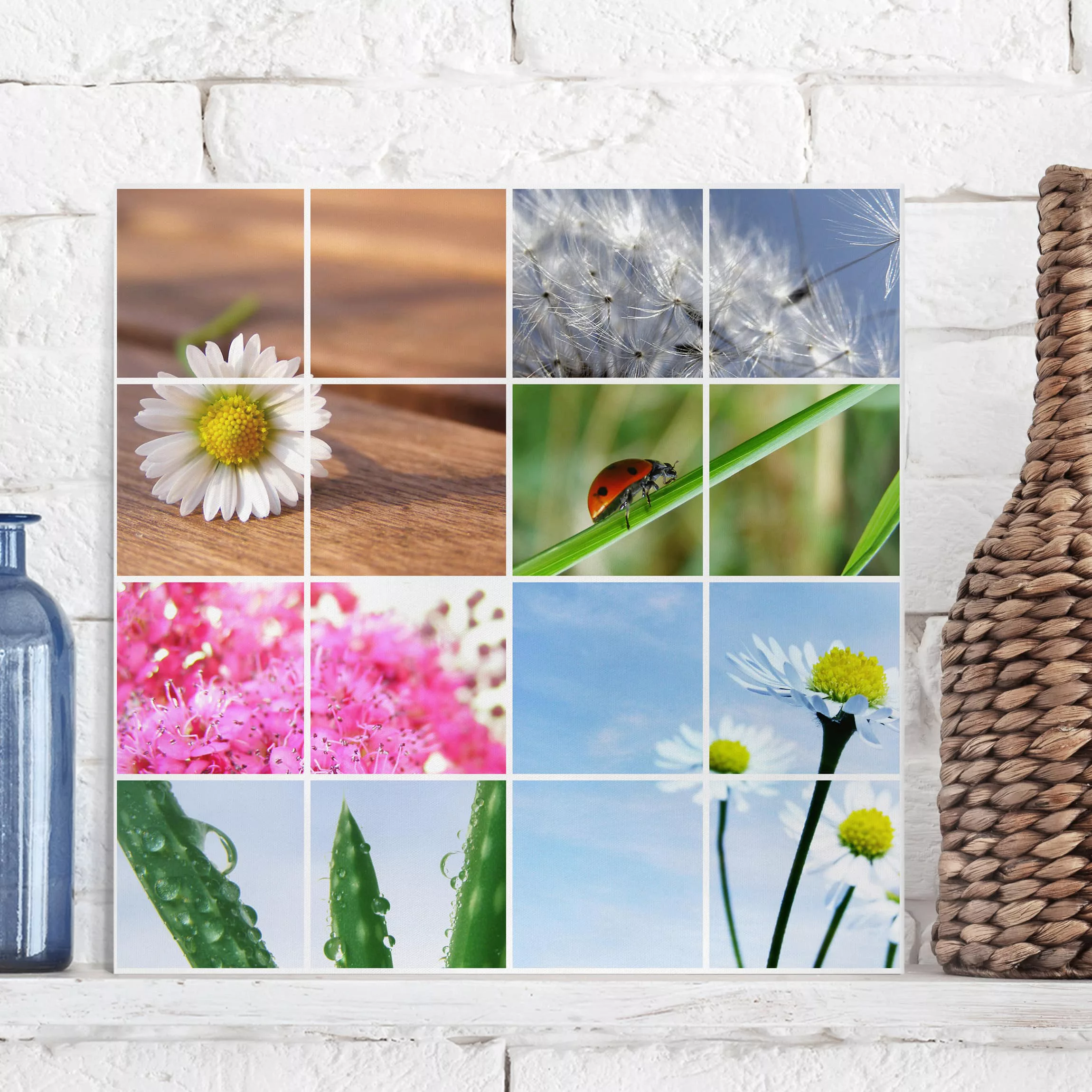 Leinwandbild Blumen - Quadrat Spring Impression günstig online kaufen