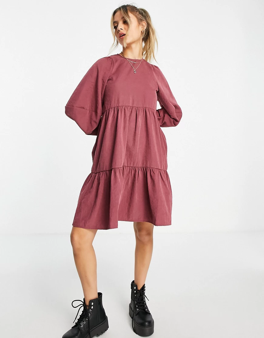 Urban Revivo – Hängerkleid in Rosa-Lila günstig online kaufen