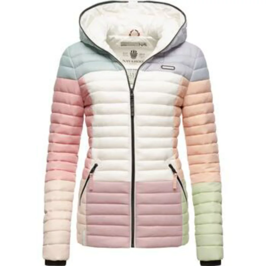 Navahoo Steppjacke "Multikulti", mit Kapuze, stylische Colorblocking Überga günstig online kaufen